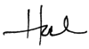 Hal Andrews signature_first name