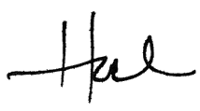 Hal Andrews signature_first name