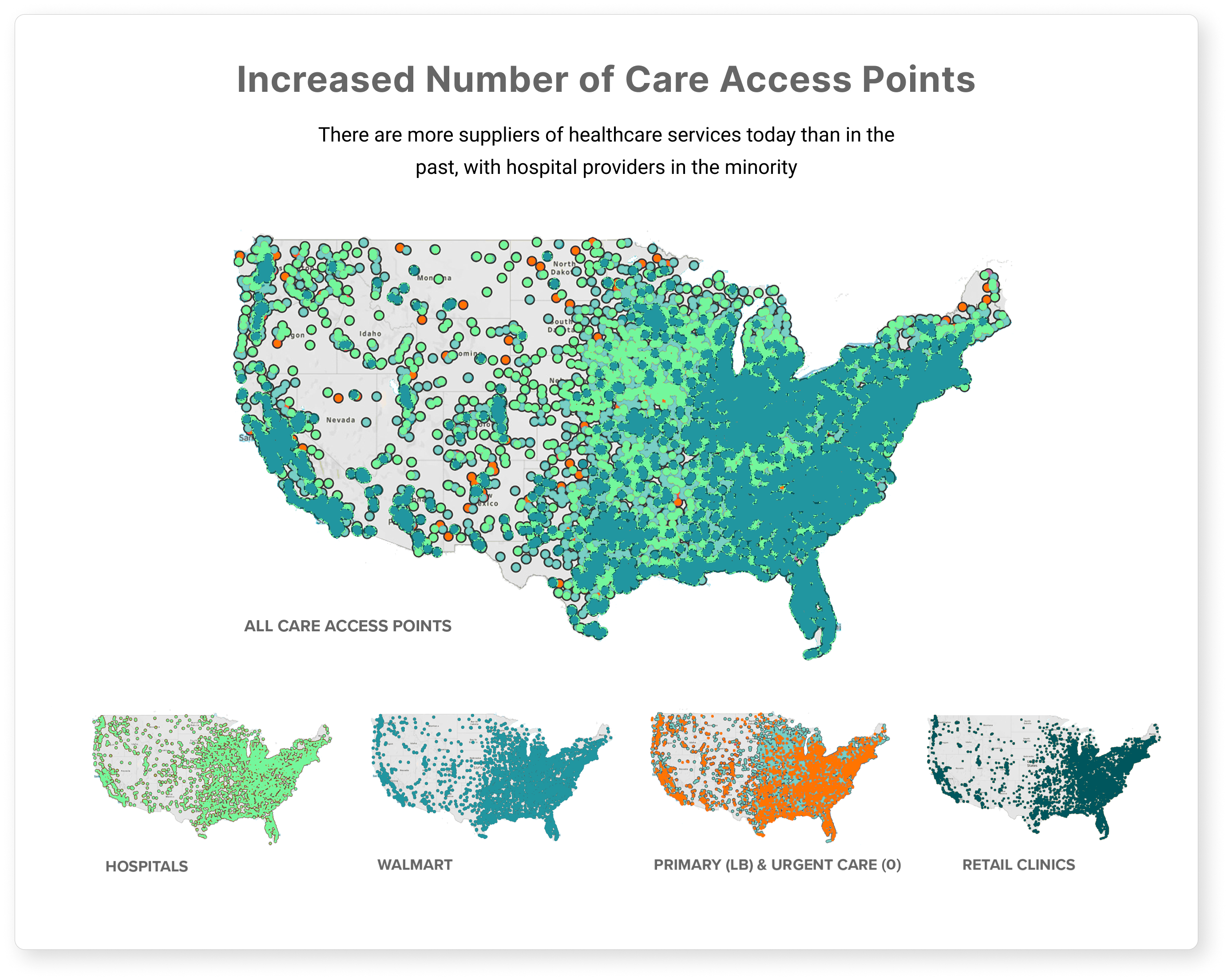 Map of healthcare supply across U.S. Map of healthcare supply across U.S.