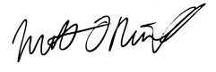 Matt O. Signature