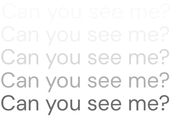 Several lines of text with varying contrast