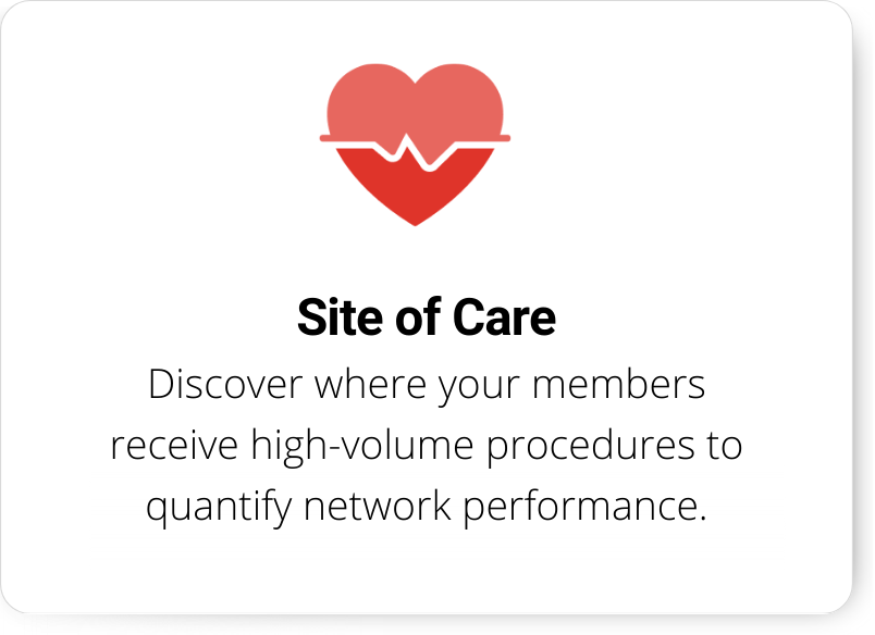 Discover where you members receive high-volume procedures to quantify network performance